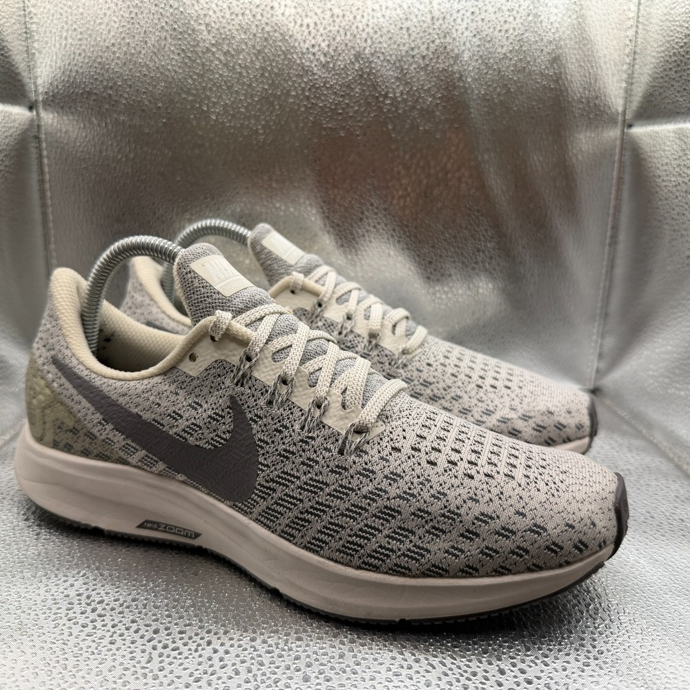 Size 9 Nike Air Zoom Pegasus 35 Gray White Womens Running Shoes 942855-004